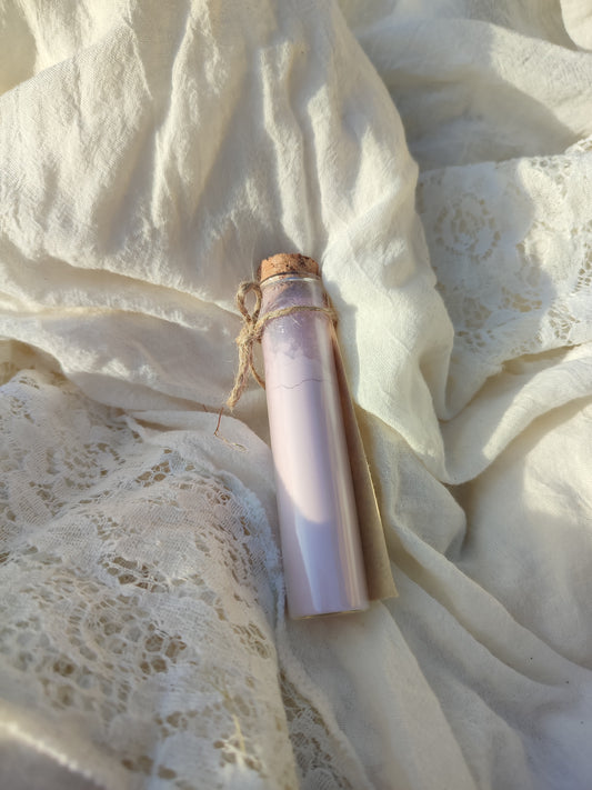 Masque visage en poudre à la Violette