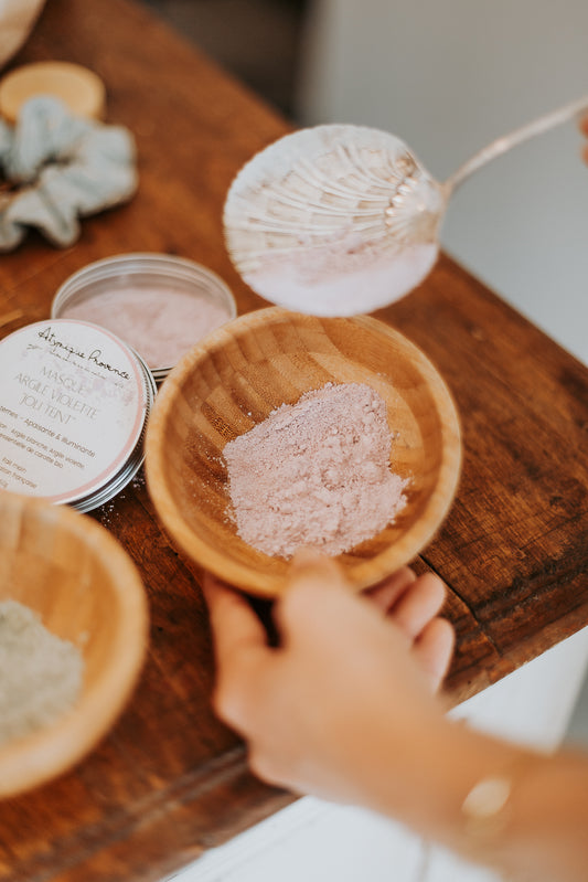Masque visage en poudre à la Violette - Atypique Provence